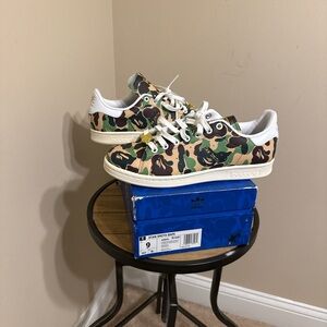 Bape x Adidas Stanley Smith Shoes